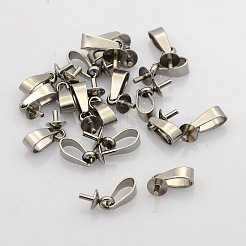 Tarnish Resistant 201 Stainless Steel Peg Bails Pendants&nbsp;STAS-N023-02-4mm