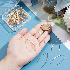 50Pcs Brass Earring Hooks&nbsp;KK-UN0002-80