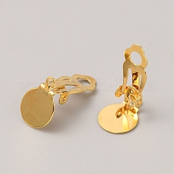 Iron Clip-on Earring Finding&nbsp;FIND-WH0152-540G