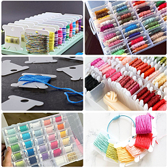 200Pcs PVC Plastic Thread Winding Boards&nbsp;TOOL-SC0001-83B