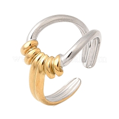 304 Stainless Steel Cuff Open Rings for Women&nbsp;SA-CBA82C8-09GP