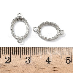 925 Sterling Silver Connector Cabochon Settings&nbsp;STER-NH0019-01P-02