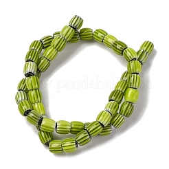 Handmade Lampwork Chevron Beads Strands&nbsp;LAMP-K041-01B-26