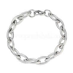 10MM 304 Stainless Steel Horse Eye Link Chain Bracelets&nbsp;SA-CBA2696-27P