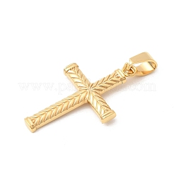 304 Stainless Steel Textured Pendants&nbsp;STAS-G378-06G
