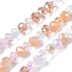 Electroplate Glass Beads Strands&nbsp;EGLA-T020-12E