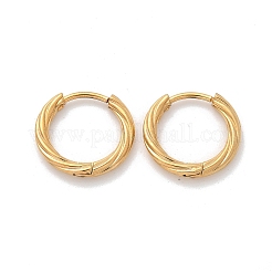 304 Stainless Steel Twist Hoop Earrings for Women&nbsp;EJEW-A130-02A-G