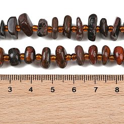 Dyed Natural Red Tiger Eye Beads Strands&nbsp;GG-CBA3A44-B14-01
