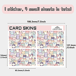 PVC Plastic Waterproof Card Stickers&nbsp;DIY-WH0432-004