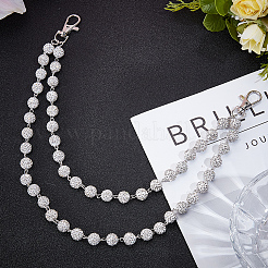 1Pc Polymer Clay Rhinestone Round Beads Trousers Chain&nbsp;AJEW-CY0002-45