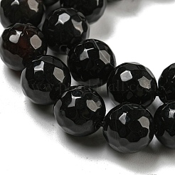 Natural Black Agate Round Beads Strand&nbsp;G-L084-10mm-28
