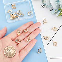 10 Pairs Brass Stud Earring Findings&nbsp;KK-AR0002-55