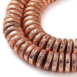 Electroplated Natural Lava Rock Beads Strands&nbsp;G-I360-A05-03