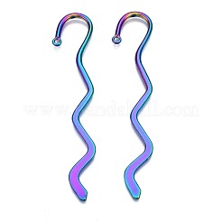 Rainbow Color Alloy Bookmark Findings&nbsp;PALLOY-N163-177-NR