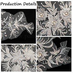 Polyester Acrylic Rhinestones Applique embroidery ABS Sequins&nbsp;FIND-WH20019-165A-01