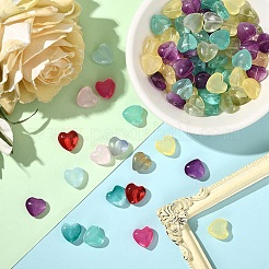 20Pcs Transparent Spray Painted Glass Beads&nbsp;GLAA-YW0004-79A