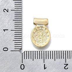 Religion Theme Brass Hammered Pendants&nbsp;KK-V010-09GP-01