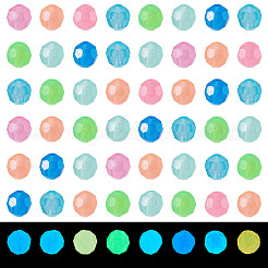 500Pcs Luminous PS Plastic Beads&nbsp;FIND-TA00009-13A