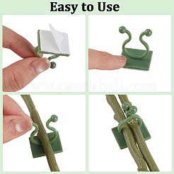 120Pcs 2 Styles Self-Adhesive Plastic Wall Fixture Clips&nbsp;AJEW-CP0009-90