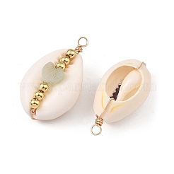 Natural Shell & Gemstone Pendants&nbsp;PALLOY-JF05916-02