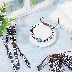 Handmade Polymer Clay Bead Bracelets Making&nbsp;AJEW-TAC00075