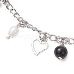 304 Stainless Steel Chain Charm Bracelets for Women&nbsp;BJEW-JB12037