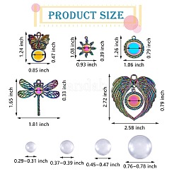 DIY Rainbow Color Pendant Making Kit&nbsp;DIY-SZ0007-58