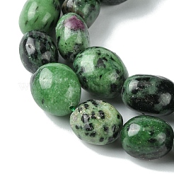 Natural Ruby in Zoisite Beads Strands&nbsp;G-G117-A02-02