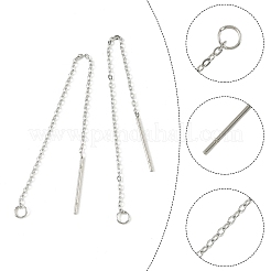 10 Pairs 304 Stainless Steel Earring Findings&nbsp;STAS-YW0001-09