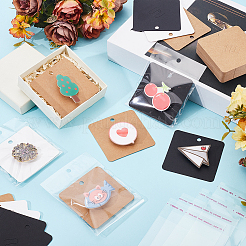 210Pcs 3 Colors Square Paper Display Cards&nbsp;CDIS-GA0001-08