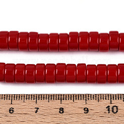 Opaque Solid Color Glass Beads Strands&nbsp;X-GLAA-N026-4x8mm-06