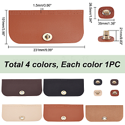 4Pcs 4 Colors PU Imitation Leather Sew on Bag Covers&nbsp;FIND-PH0006-35