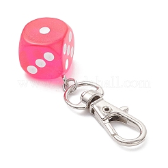 Resin Dice Pendant Decorations&nbsp;HJEW-JM04190