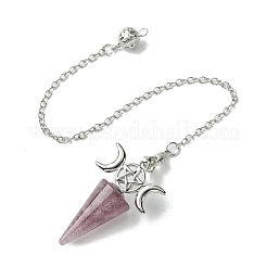 Natural Mixed Stone Cone Dowsing Pendulum Big Pendants&nbsp;G-C114-01P