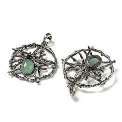 Natural Green Aventurine Pendants&nbsp;G-P547-05AS-12