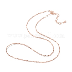 Brass Link Chain Necklaces&nbsp;NJEW-K123-10RG