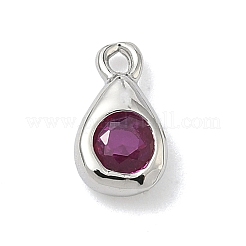 Brass Micro Pave Cubic Zirconia Charms&nbsp;KK-G548-20P