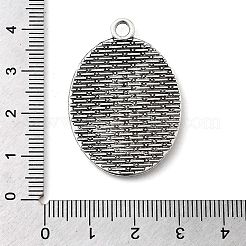 Tibetan Style Alloy Pendant Cabochon Settings&nbsp;X-TIBEP-N003-37AS