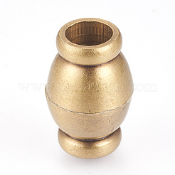 Brass Magnetic Clasps with Loops&nbsp;KK-E737-32AB