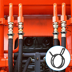 Steel Pipe Clamp for Automobile Water Pipe and Oil Pipes&nbsp;FIND-WH0366-514