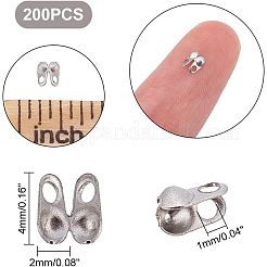 304 Stainless Steel Smooth Surface Bead Tips&nbsp;STAS-UN0001-51P
