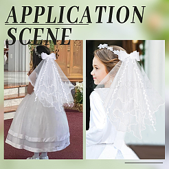 1Pc Polyester Bridal Veils&nbsp;AJEW-WR0003-19