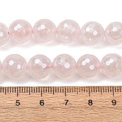 Electroplated Natural Rose Quartz Beads Strands&nbsp;G-B191-A04-10mm