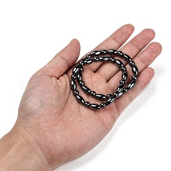 Fashion Non-Magnetic Synthetic Hematite Stretch Bracelets&nbsp;BJEW-D278-01