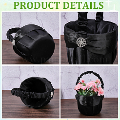 Polyester Flower Baskets with Handle&nbsp;AJEW-CP0010-64