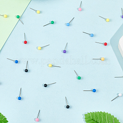 600Pcs 10 Colors Round Stainless Steel Drawing Pins&nbsp;FIND-SP0004-46