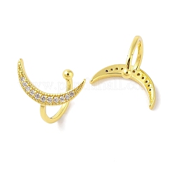 Moon Brass Cuff Earrings&nbsp;EJEW-I305-55G
