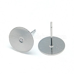 Tarnish Resistant 304 Stainless Steel Stud Earring Findings&nbsp;STAS-E025-2
