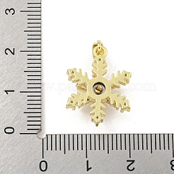 Rack Plating Brass Clear Cubic Zirconia Pendants&nbsp;KK-M291-05G