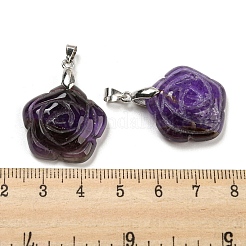 Natural Amethyst Carved Pendants&nbsp;G-I319-02P-A07